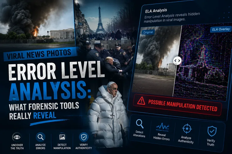 AI-generated disinformation detection concept with fake news images being analyzed and verified